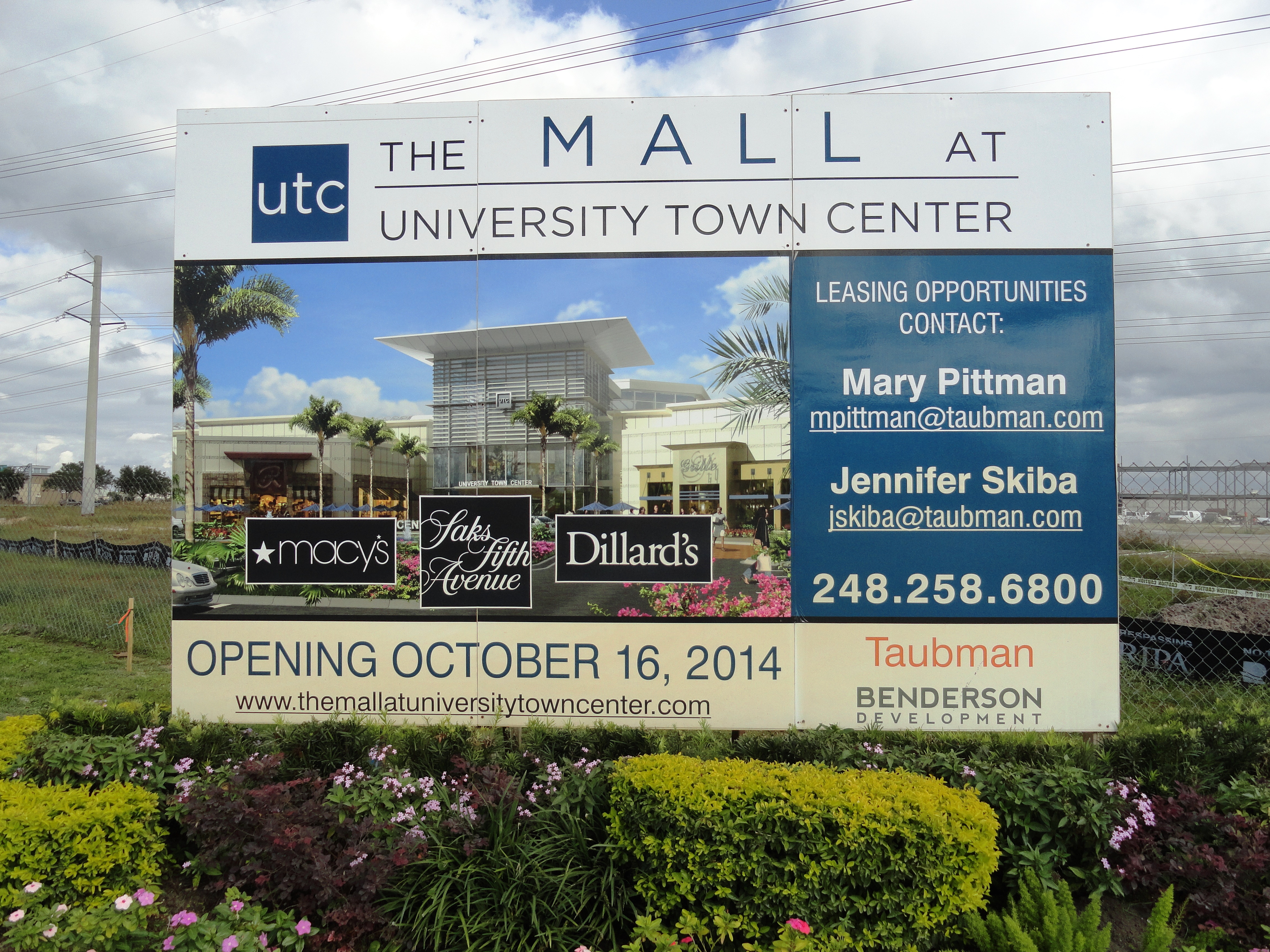 2nd Largest Retail Project In US, The Mall At University Town Center!
